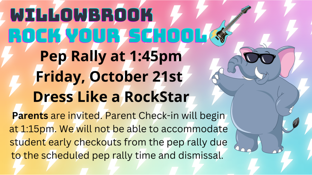 Pep Rally and Rock Your School Willowbrook Elementary School