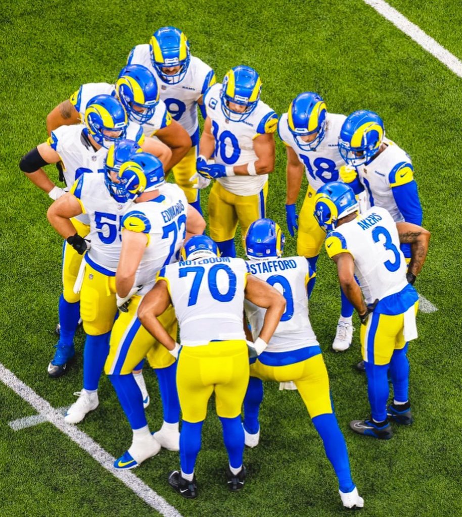 LA Rams All Wore Choose Love Helmet Decals For Last Night's