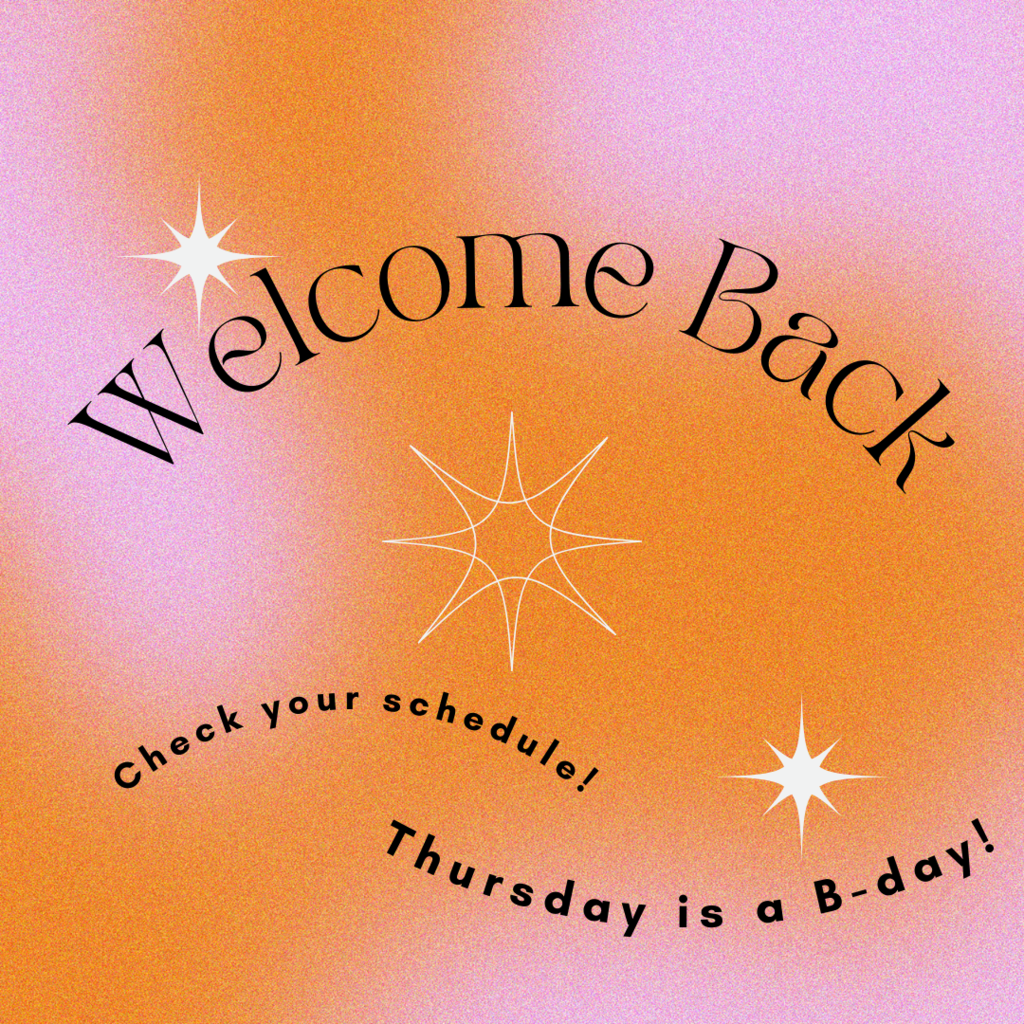 Welcome Back graphic