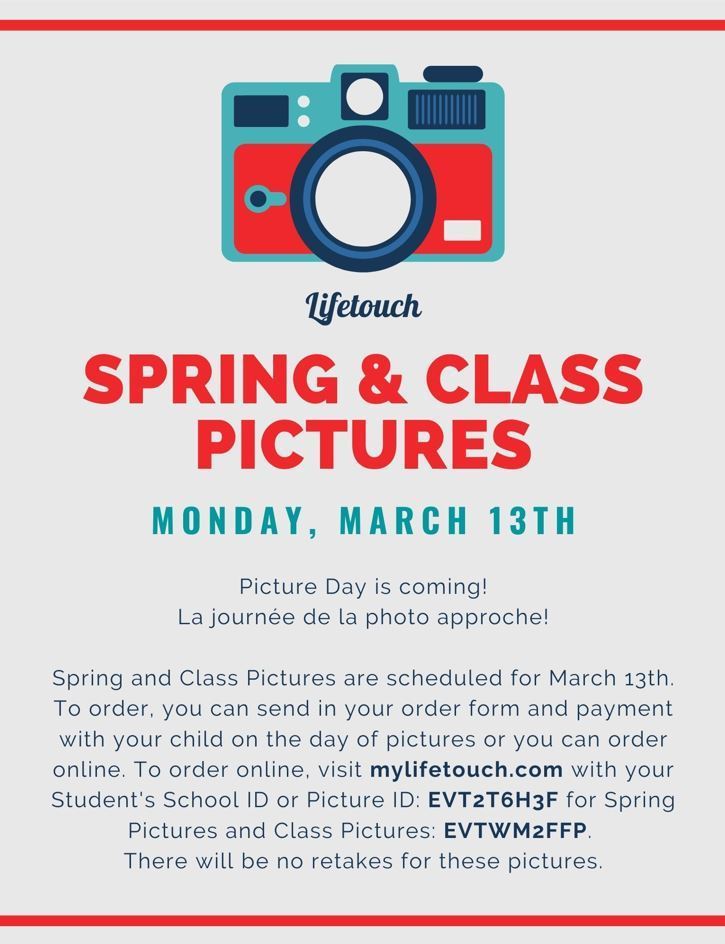 Spring & Class Picture Info.