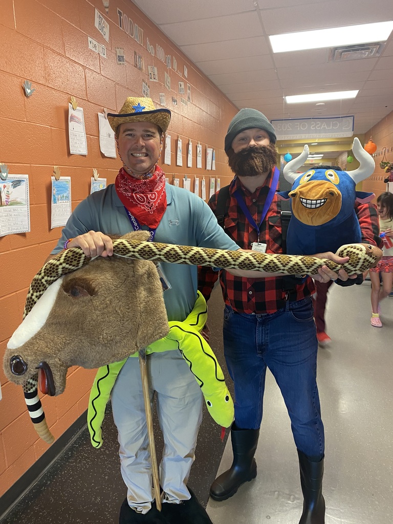 Two Teachers Dressed Up